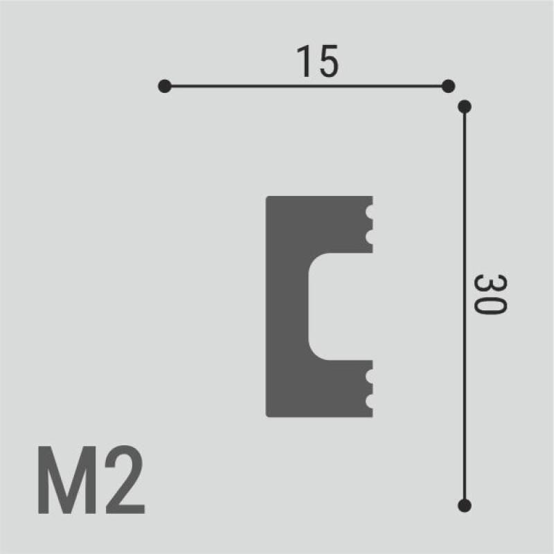 Молдинг XPS POLYMER М 2