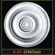 Розетка потолочная из полистирола C33