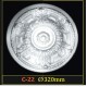Розетка потолочная из полистирола C22