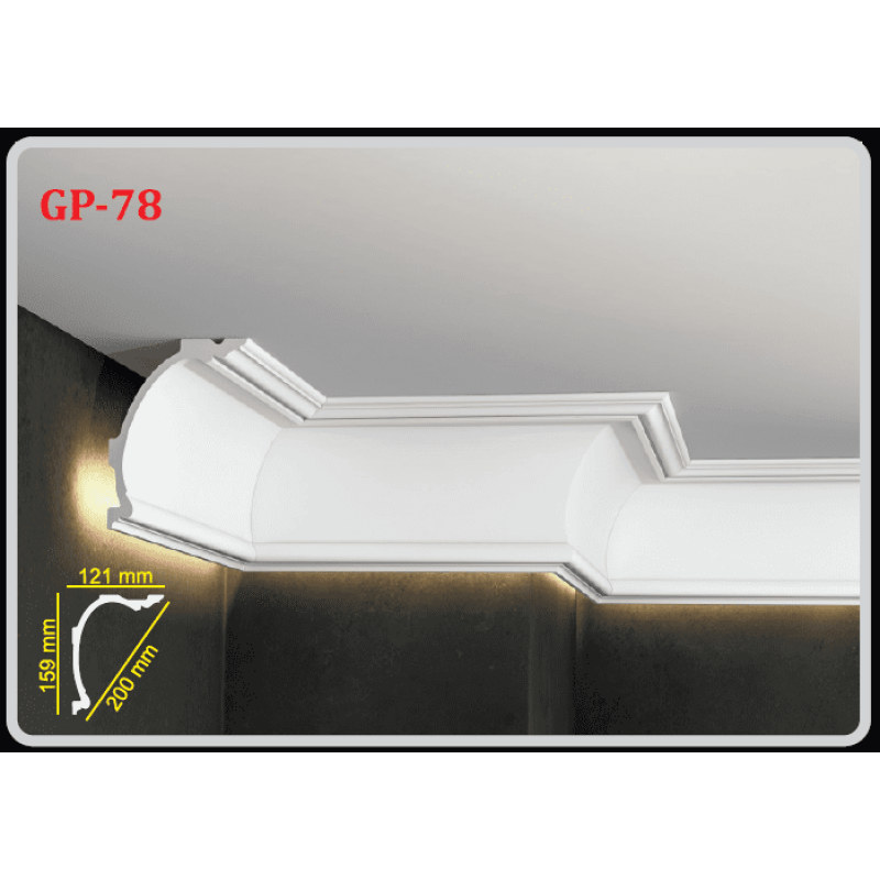 Потолочный плинтус GP-78