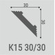 Карниз К15 30-30