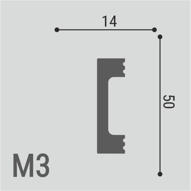 Молдинг XPS POLYMER М 3