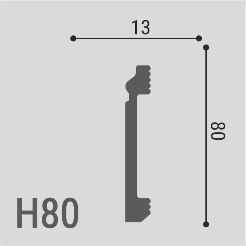 Плинтус напольный из дюрополимера h100