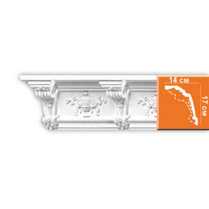 DT9885 плинтус из полиуретана 