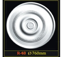 Розетка потолочная из полистирола R48