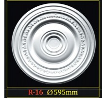 Розетка потолочная из полистирола R16