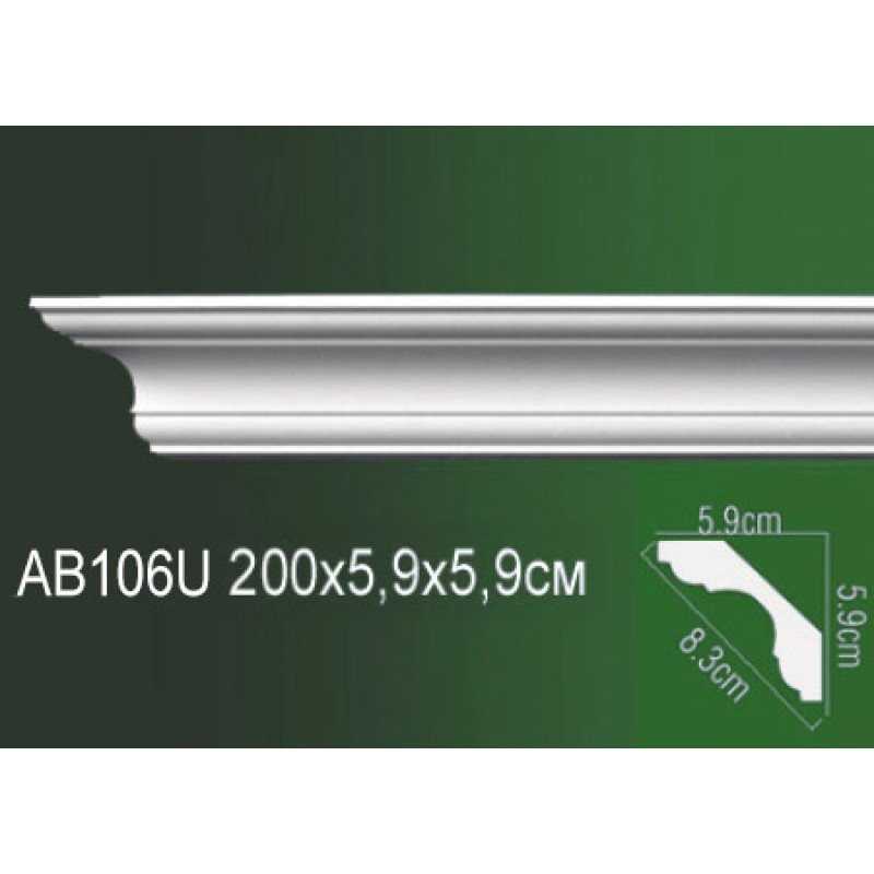 Карниз полиуретановый AB106U