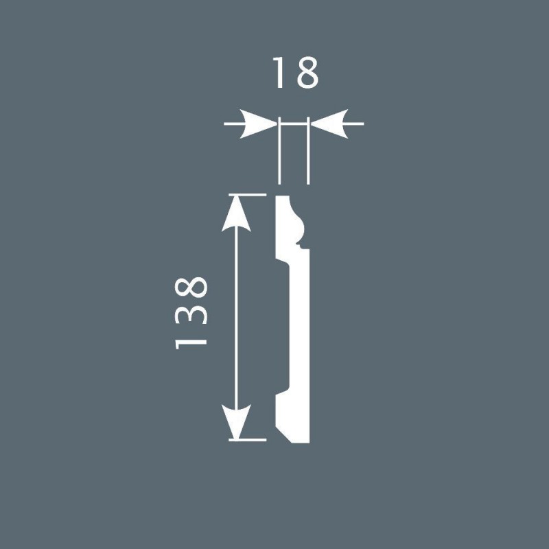 Плинтус П006, 138х18