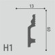 Плинтус напольный H1