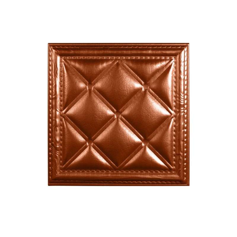 Мягкая стеновая панель  из экокожи Classic 400х400 мм - Bronze