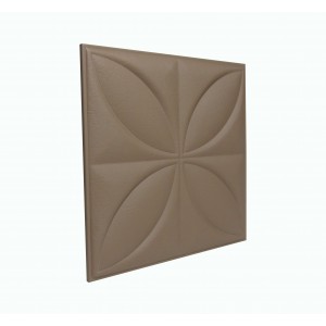 Мягкая стеновая панель Four Seasons 400х400 мм - Coffee