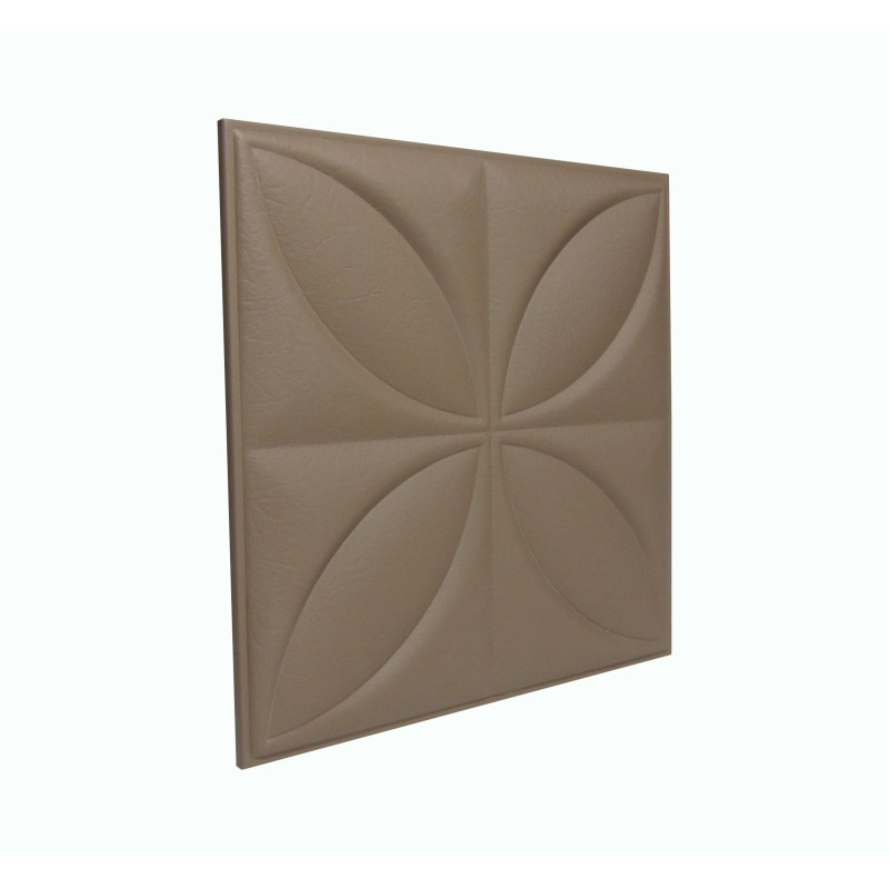 Мягкая стеновая панель Four Seasons 400х400 мм - Coffee