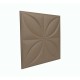 Мягкая стеновая панель Four Seasons 400х400 мм - Coffee