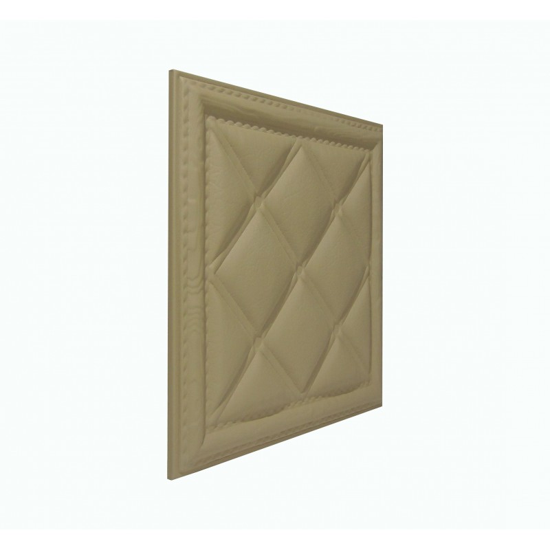 Мягкая стеновая панель из экокожи Classic 400х400 мм - Brandy