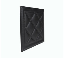 Мягкая стеновая панель из экокожи Classic 400х400 мм - Black
