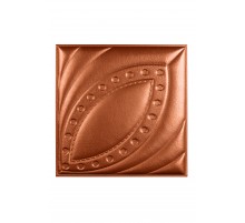 Мягкая стеновая панель из экокожи Petal 400х400 мм - Bronze