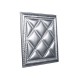 Мягкая стеновая панель  из экокожи Classic 400х400 мм - Silver