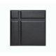 Мягкая стеновая панель Strong 400х400 мм - Black