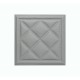 Мягкая стеновая панель из экокожи Classic 400х400 мм - Gray