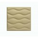 Мягкая стеновая панель из экокожи Wave 400 х 400 мм - Peach