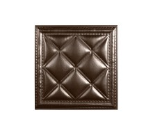 Мягкая стеновая панель  из экокожи Classic 400х400 мм - Nut
