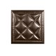 Мягкая стеновая панель  из экокожи Classic 400х400 мм - Nut