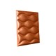Мягкая стеновая панель из экокожи Wave - Bronze