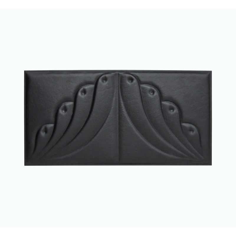 Мягкая стеновая панель Angel 300х600 мм - Black