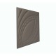 Мягкая стеновая панель из экокожи Petal 400х400 мм - Chestnut