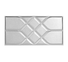 Мягкая стеновая панель Road 300х600 мм - Silver