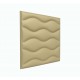 Мягкая стеновая панель из экокожи Wave 400 х 400 мм - Peach