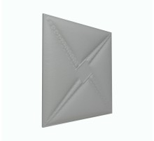 Мягкая стеновая панель из экокожи Stella 400х400 мм - Gray