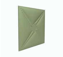 Мягкая стеновая панель из экокожи Stella 400х400 мм - Olive