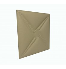 Мягкая стеновая панель из экокожи Stella 400х400 мм - Brandy
