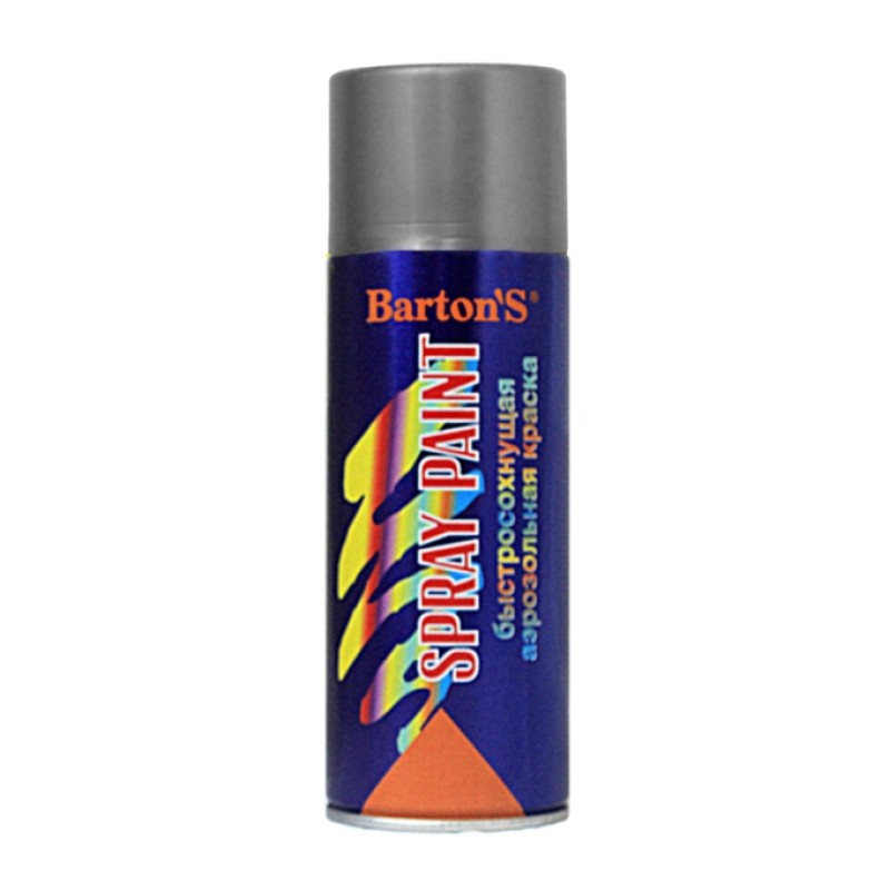  Краска аэрозольная Bartons Spray Paint Серая глянец