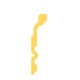Потолочный плинтус GP-107
