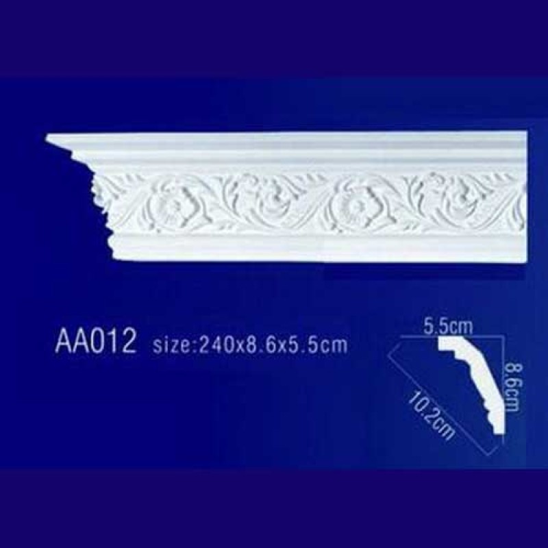потолочный плинтус с орнаментом Гибкий AA012F