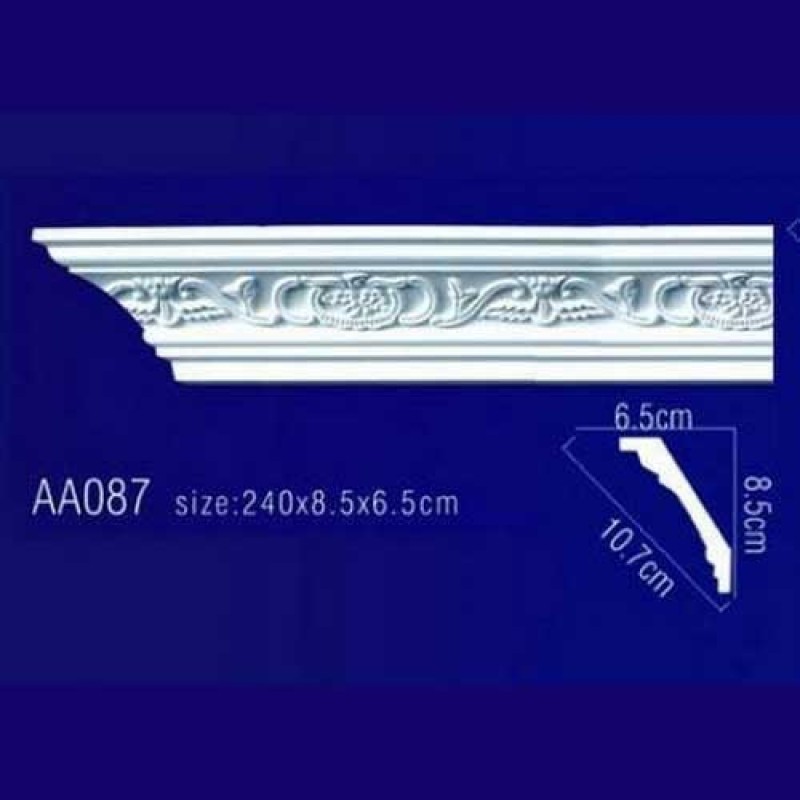 потолочный плинтус с орнаментом Гибкий AA087F