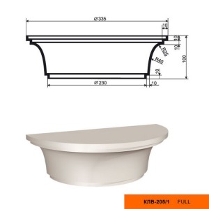 Колонна КЛВ-205/1 (капитель)