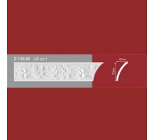 Плинтус потолочный полистиролD138-80 (48)