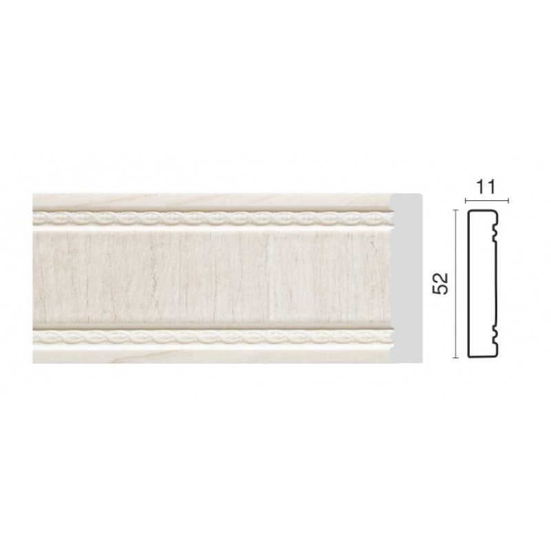 Молдинг средний 156-7W беж матовый