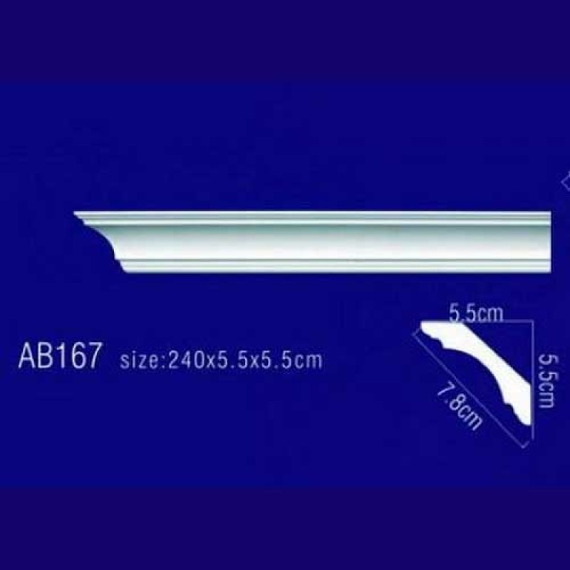 Потолочный плинтус Гибкий AB167F