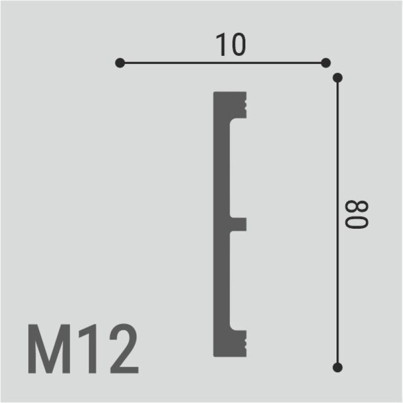 Молдинг XPS POLYMER М 12 80/10