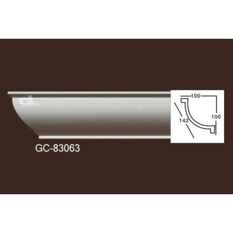 Карниз из полиуретана гладкий 83063