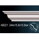 Карниз потолочный гладкий AB221