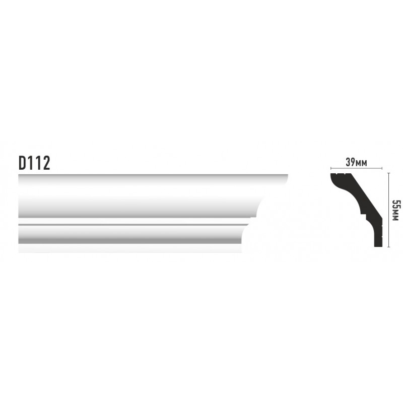 Плинтус дюропрофиль D112