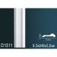 Обрамление дверных проемов молдинг гибкий D1511F