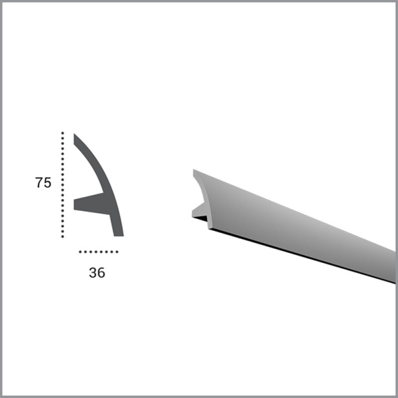 Профиль для светодиодной подсветки KF 502