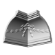Потолочный плинтус glanzepol GP1