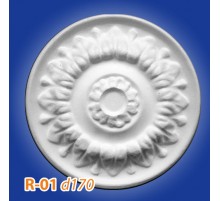 Розетка потолочная из полистирола R01